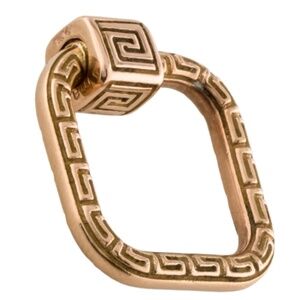 Marla Aaron 14K Etched Meander Lock Charm (OS)